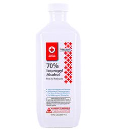 48 Pieces American Red Cross 12oz Alcohol 70% - Personal Hygiene For Donations