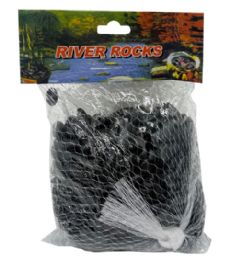 48 Pieces 48 Wholesale Small Black Pebble Rocks 0.9-1.2cm 500g - Home Accessories