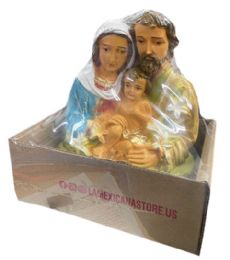 2 Pieces SACRED FAMILY CERAMIC CLAY - Religious Decor