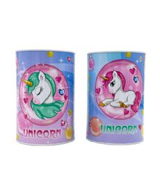 48 Pieces Bank Unicorn Style Small 10x15cm 2 Asst - Coin Holders & Banks