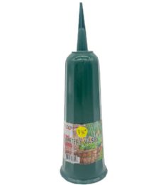 48 Packs 9.75in Green Cemetery Cone Vases - Garden Planters and Pots