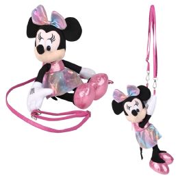 24 pieces Minnie 10-inch Plush Hugger Crossbody - Draw String & Sling Packs