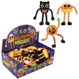 144 pieces Halloween Bendable Assortment 4.5-inch - Halloween