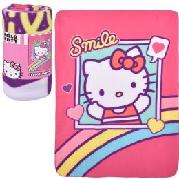 36 pieces Hello Kitty 45x40'' Fleece Throw Blanket - Fleece & Sherpa Blankets