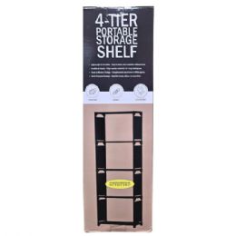 3 pieces 4-Tier Black Iron Shoe And Clothing Space Saving Storage Organizer - Organizer