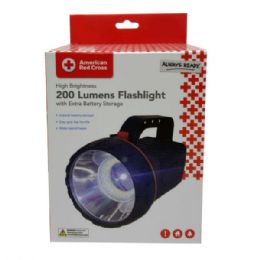 4 pieces High Brightness 200 Lumens Flashlight With Extra Battery Storage - Flash Lights