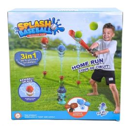 4 pieces of Splash Baseball Outdoor Toys 3 In 1 Water Toy With 2 Dinosoar Water Guns In Hydrant Design