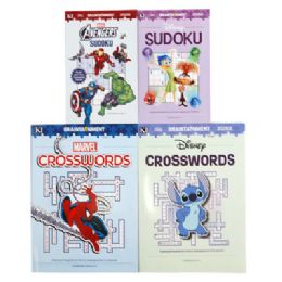 96 pieces Disney/marvel Crosswords & Sudoku 48 Digest & 48 Full Size In Floor Display - Crosswords, Dictionaries, Puzzle books
