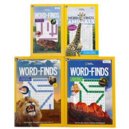 96 pieces National Geographic Word Finds 48 Digest & 48 Full Size In Floor Display - Crosswords, Dictionaries, Puzzle books