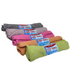144 Pieces 3pc Color Bar Mop Towel Asst 14x17 in - Kitchen Towels