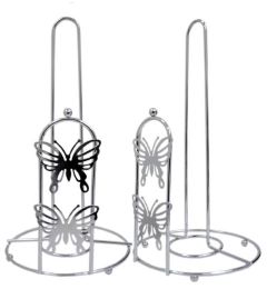72 Pieces Stainless Steel Butterfly Design Paper Holder 15x29cm - Napkin and Paper Towel Holders