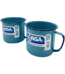 12 Pieces Cinsa Enamel #12 Cup 38.88oz - Kitchen Gadgets & Tools