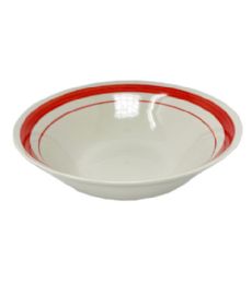 72 Pieces 9in Porcelain Bowl Banded - Kitchen Bowls