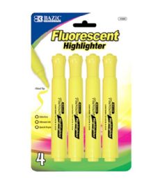 144 Pieces Bazic Yellow Fluorescent Highlighter - Highlighter