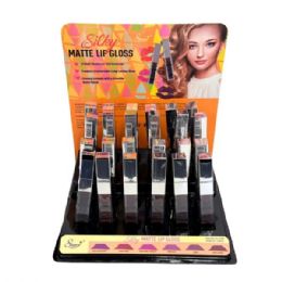48 pieces Silky Matte Lipgloss In Countertop Display - Lip Gloss