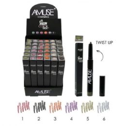 72 pieces Amuse Cosmetics Assorted Shades Eyeshadow Color Stick In Countertop Display - Eye Shadow & Mascara