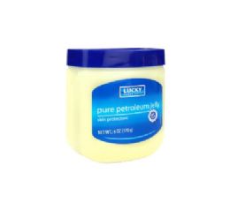 24 pieces Lucky Petroleum Jelly Regular 6oz - Personal Care Items
