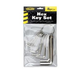 72 pieces Ts Hex Key Set 8pc Asst Sizes - Hardware Miscellaneous