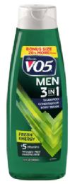 12 pieces Vo5 Men 3-IN-1 Fresh Energy 15oz - Shampoo & Conditioner