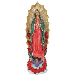 2 pieces Guadalupe Polyresin Figurine 23.75 Inches - Religious Decor