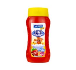 12 pieces Lucky Kids 3-IN-1 Shampoo Strawberry 12o - Shampoo & Conditioner