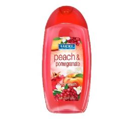 24 pieces Lucky Body Wash Peach&pomegranate 13oz - Soap & Body Wash