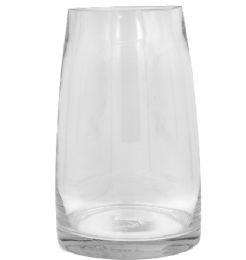 6 pieces Glass Clear Cylinder Vase 10x5 In. - Glassware