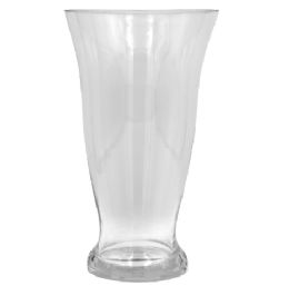 12 pieces Glass Clear Core Cup Vase 10x5.5 In. - Glassware