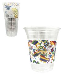 24 Pieces Pm Plastic Tumbler Clear Pinata 16oz 20ct - Plastic Drinkware