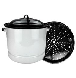 Steamer Pot W Lid & Trivet 34qt - Pots & Pans