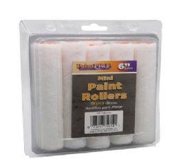 60 pieces Paint Pro Mini Paint Roller 10pk 6in - Brushes