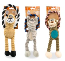 24 pieces Bp Pet Plush Toy Asst W Squeaky 12.99in - Pet Toys