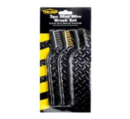 144 pieces Ts Mini Wire Brush Set 3pc 6.3in - Hardware Miscellaneous