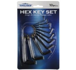 72 pieces Ts Hex Keys 10pc 1.5mM-10mm - Hex Keys