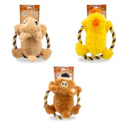 24 pieces Bp Pet Plush Toy Asst W Squeaky 10.62in - Pet Toys