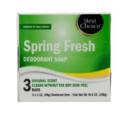 16 pieces Best Choice Spring F Bar Soap 3.5oz 3ct - Soap & Body Wash