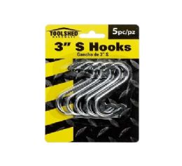 72 pieces Ts S Hooks Stainless Steel 3in 5pc - Hooks