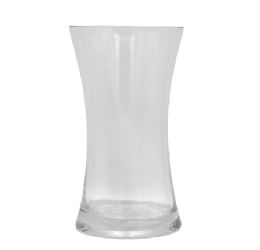12 pieces Glass Clear Vase 9x4.5 In. - Glassware