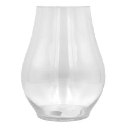 6 pieces Glass Tear Drop Clear Vase 8.25x4 In. - Glassware