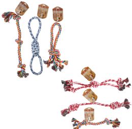 48 pieces Bp Pet Toy Rope 6  Asst Sizes And Colors - Pet Toys