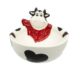 18 pieces Bh Cow Pretzel Dish 6.69x6.3in Ceramic - Kitchen Bowls