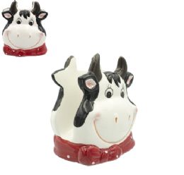 48 pieces Bh Cow Napkin Holder 3.94in Ceramic - Napkin and Paper Towel Holders