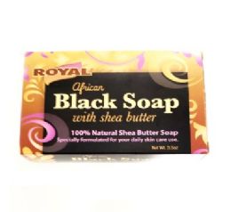 48 pieces Black Soap W. Shea Butter 3.5oz - Soap & Body Wash