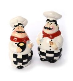 24 pieces Bh Ceram 2pc Salt & Pep Shaker Set Chef - Kitchen Gadgets & Tools