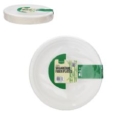 20 pieces Nhc Sugar Cane Plate 9in 35ct - Disposable Plates & Bowls