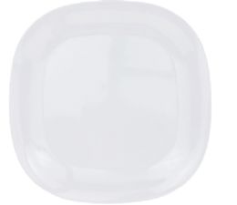 96 pieces Bh Melamine Salad Plate Sq 8in White - Plastic Bowls and Plates