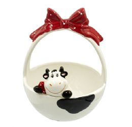 12 pieces Bh Cow Pretzel Dish 6.5x8.07in Ceramic - Kitchen Bowls