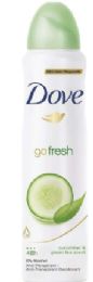 6 pieces Dove Deodorant Spray Cucumber 150ml - Deodorant
