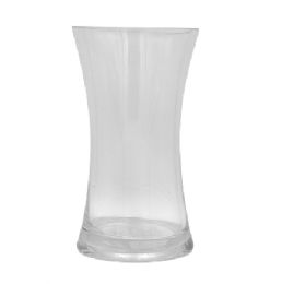 12 pieces Glass Clear Vase 8x4.075 In. - Glassware