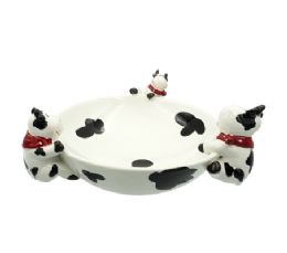 6 pieces Bh Cow Pretzel Dish 10.43in Ceramic - Kitchen Bowls